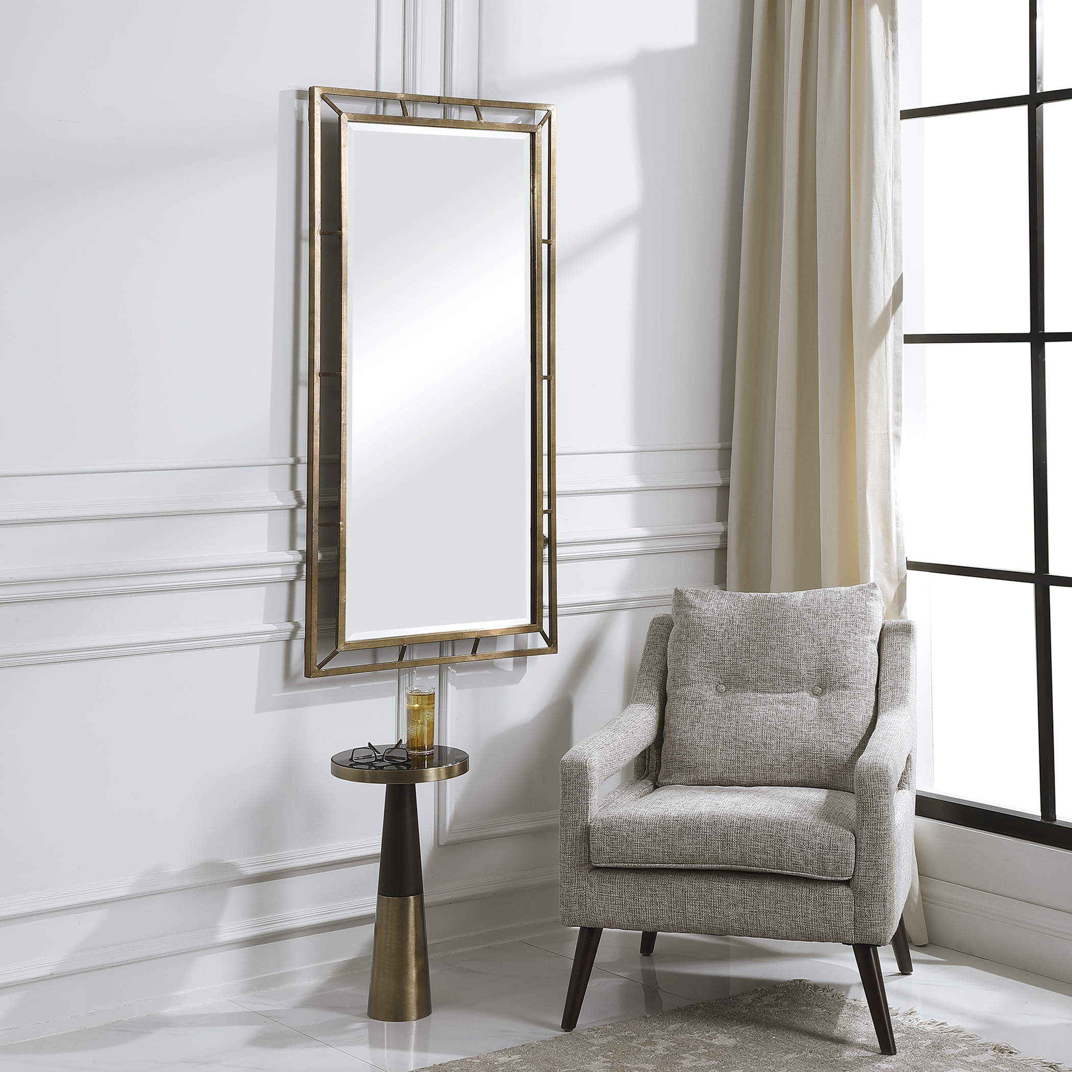 Farrow Copper Industrial Mirror - Image 2