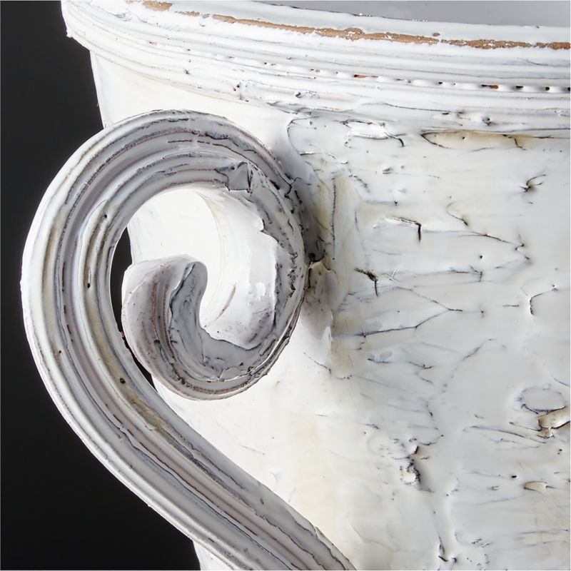 Troy Large White Vase - Image 3