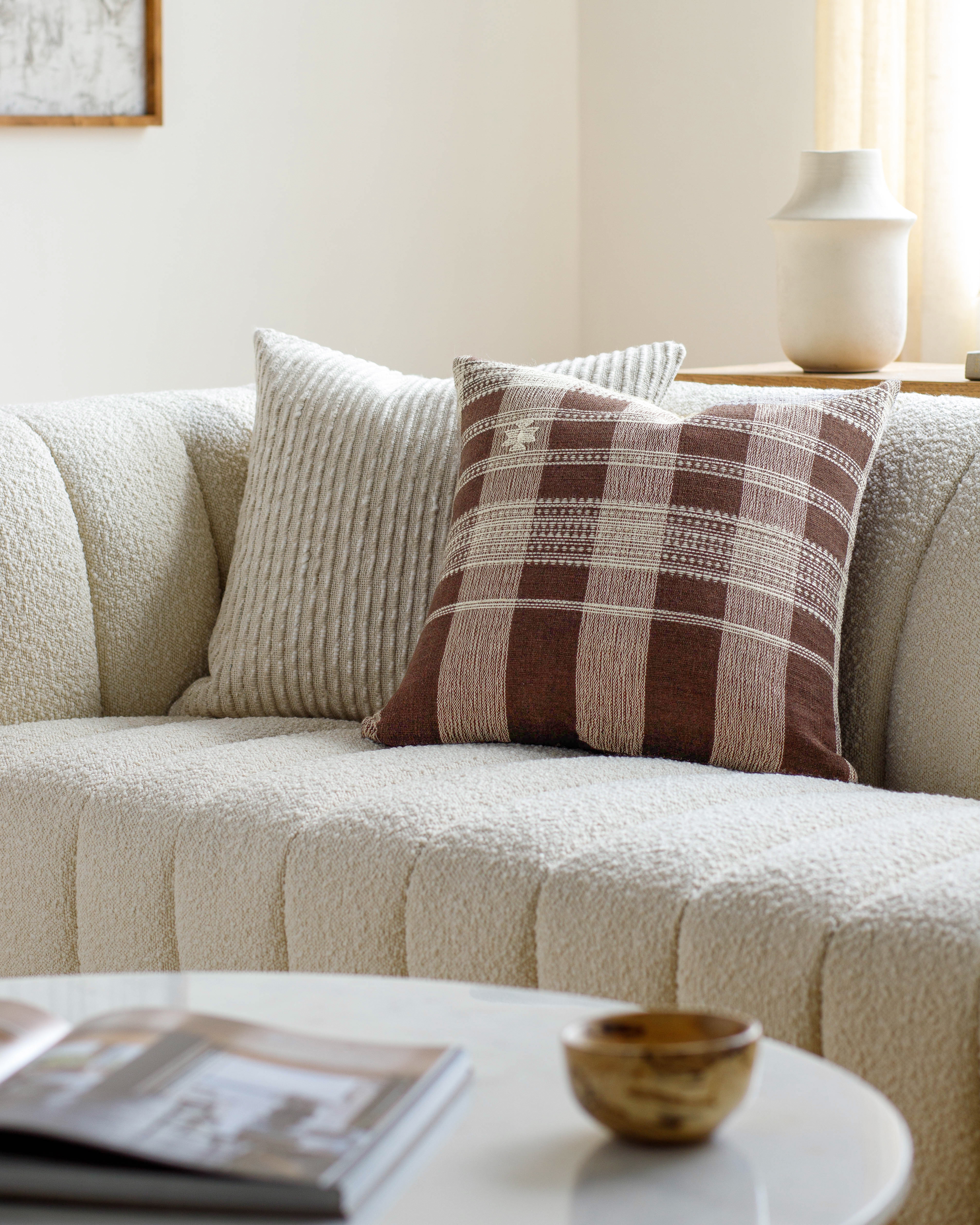 Myrna BOMA-003 18"L x 18"W Pillow Cover - Image 1