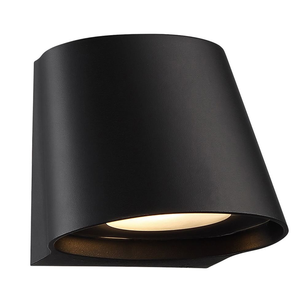 tapered outdoor sconce 7", Black - Image 0
