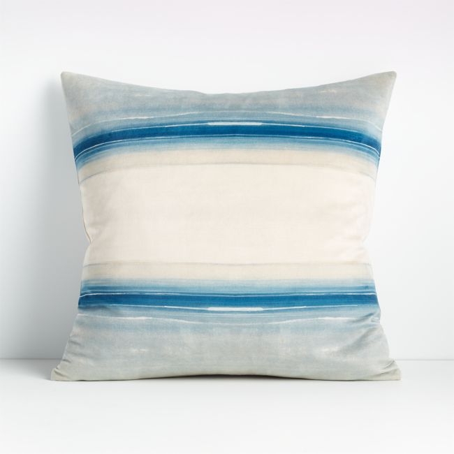 Tadashi 20" Velvet Pillow with Feather-Down Insert - Image 0