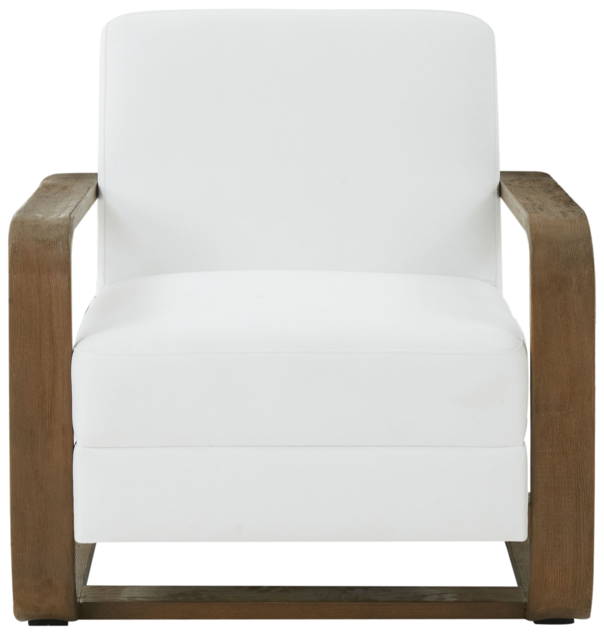 Jayshaw Wood Frame Accent Chair - White/Brown - Image 0
