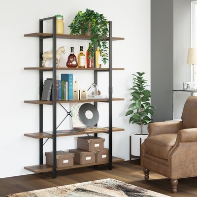 Ackles 69.7'' H x 47.2'' W Metal Standard Bookcase - Image 1