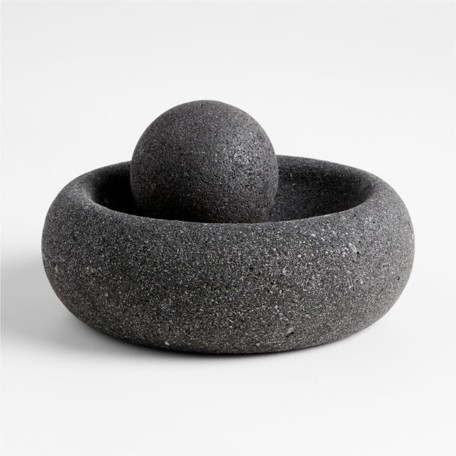 Lava Stone Mortar and Pestle - Image 0