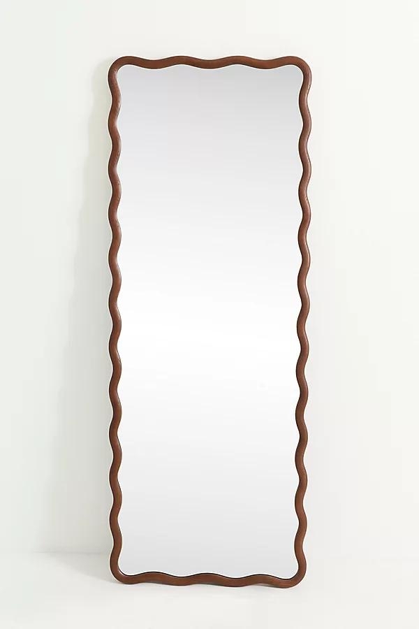Coquille Scalloped Floor Mirror - Image 0