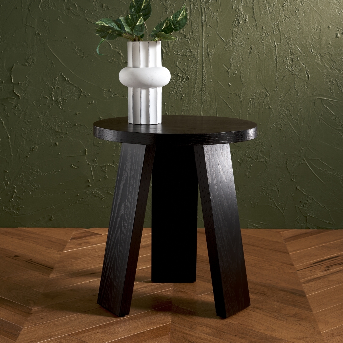 Julianna Wood Accent Table - Black - Image 1