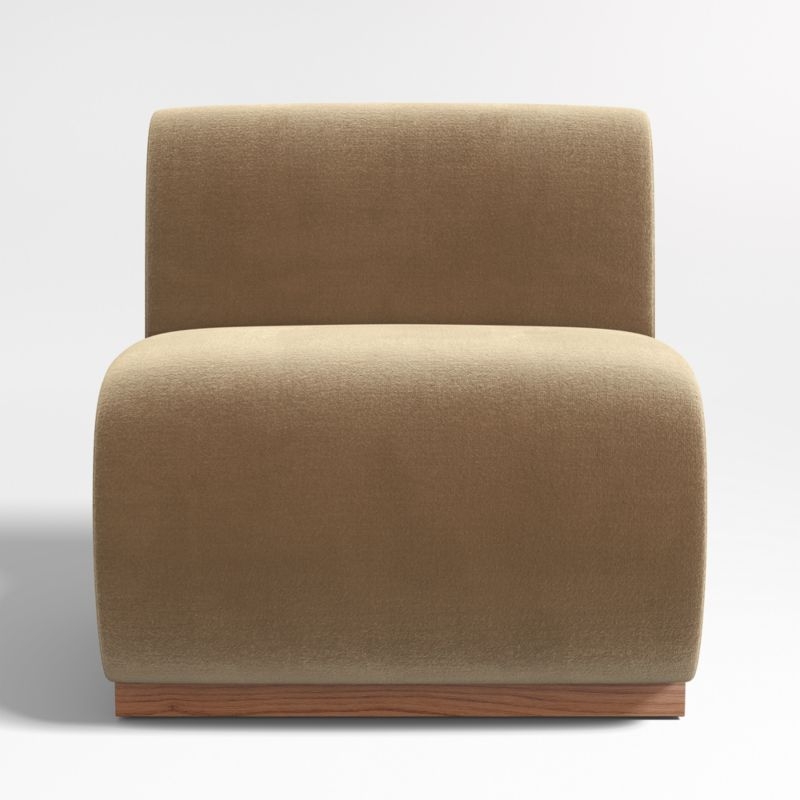 Leandro Ochre Brown Single Dining Banquette - Image 1
