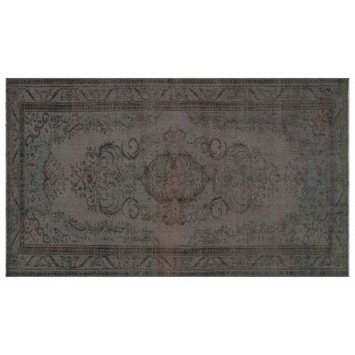One-of-a-Kind Loyd Hand-Knotted 1960s Turkish Gray 5'6" x 8'11" Area Rug - Image 0
