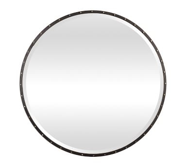 Georgetown Round Mirror, Black, 42" X 42" 1" - Image 3