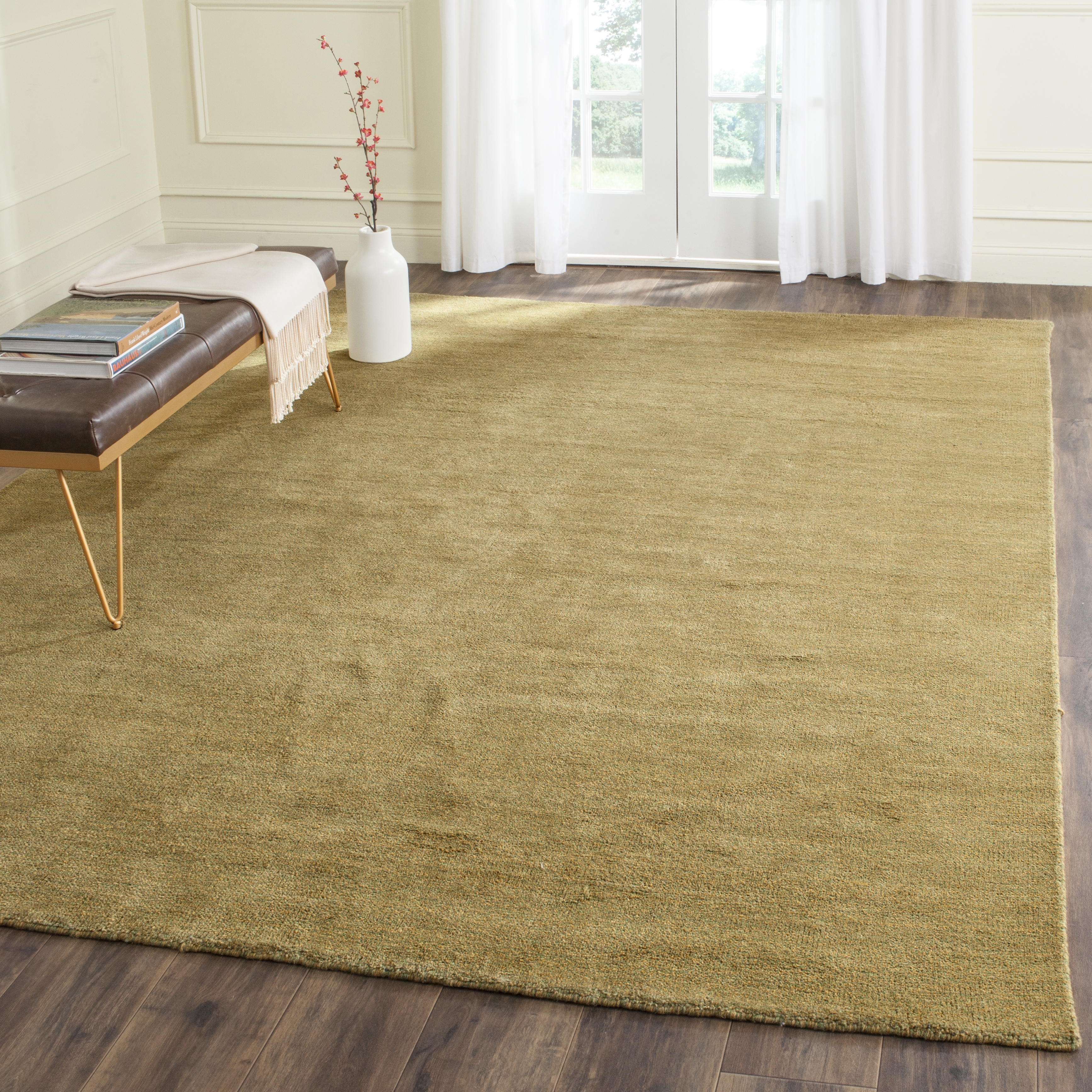 Arlo Home Hand Loomed Area Rug, HIM311C, Green,  8' X 10' - Image 1