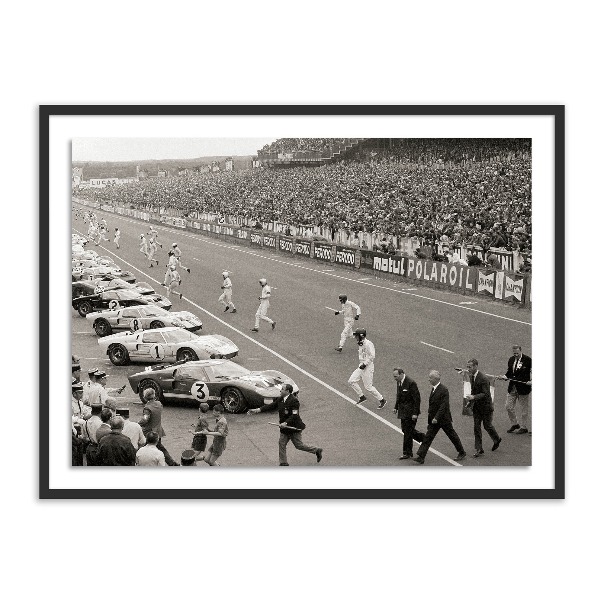 Start Of The Le Mans Race by Getty Images - Black 1.5 Maple - Image 0
