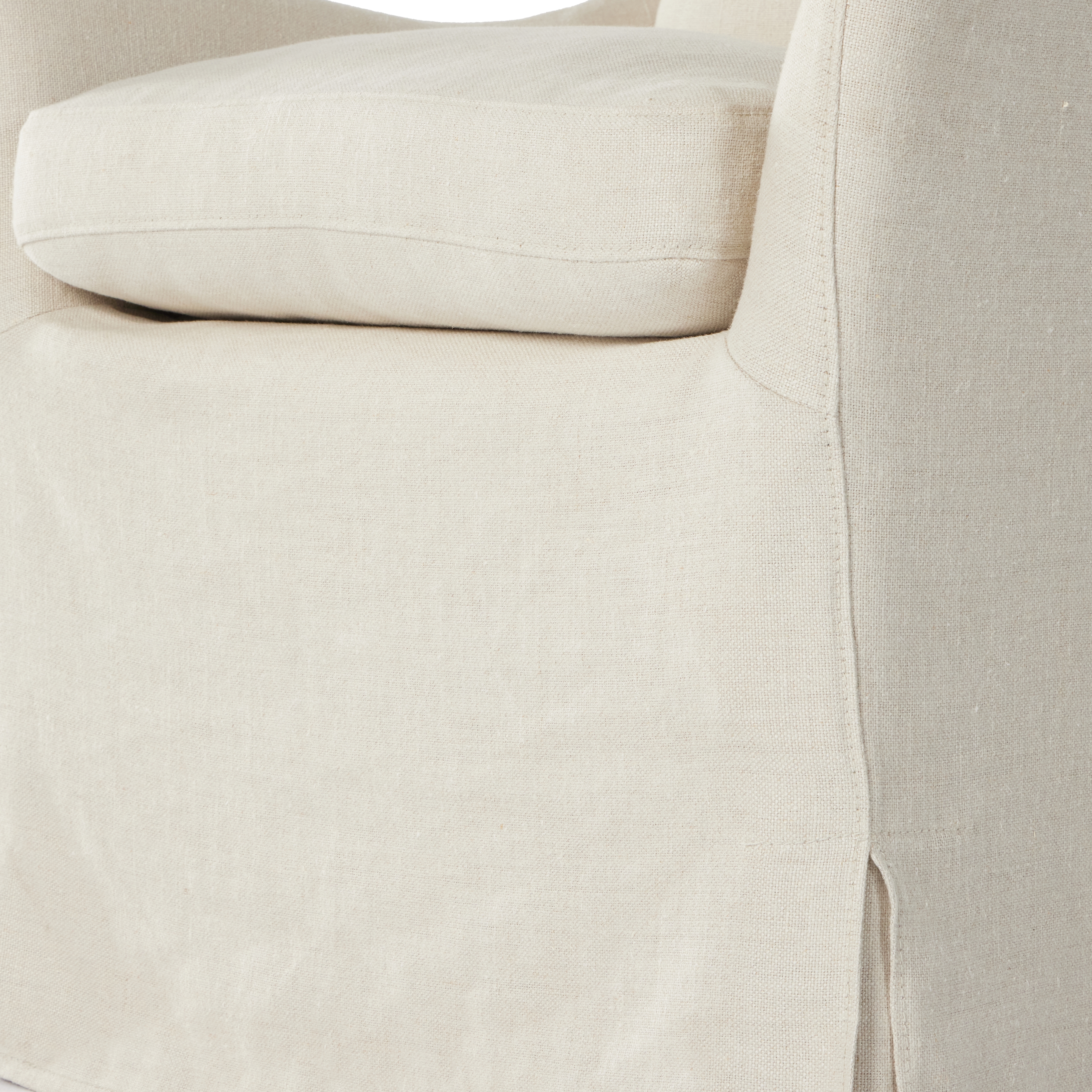 Monette Slipcover Dining Chair-Natural - Image 10