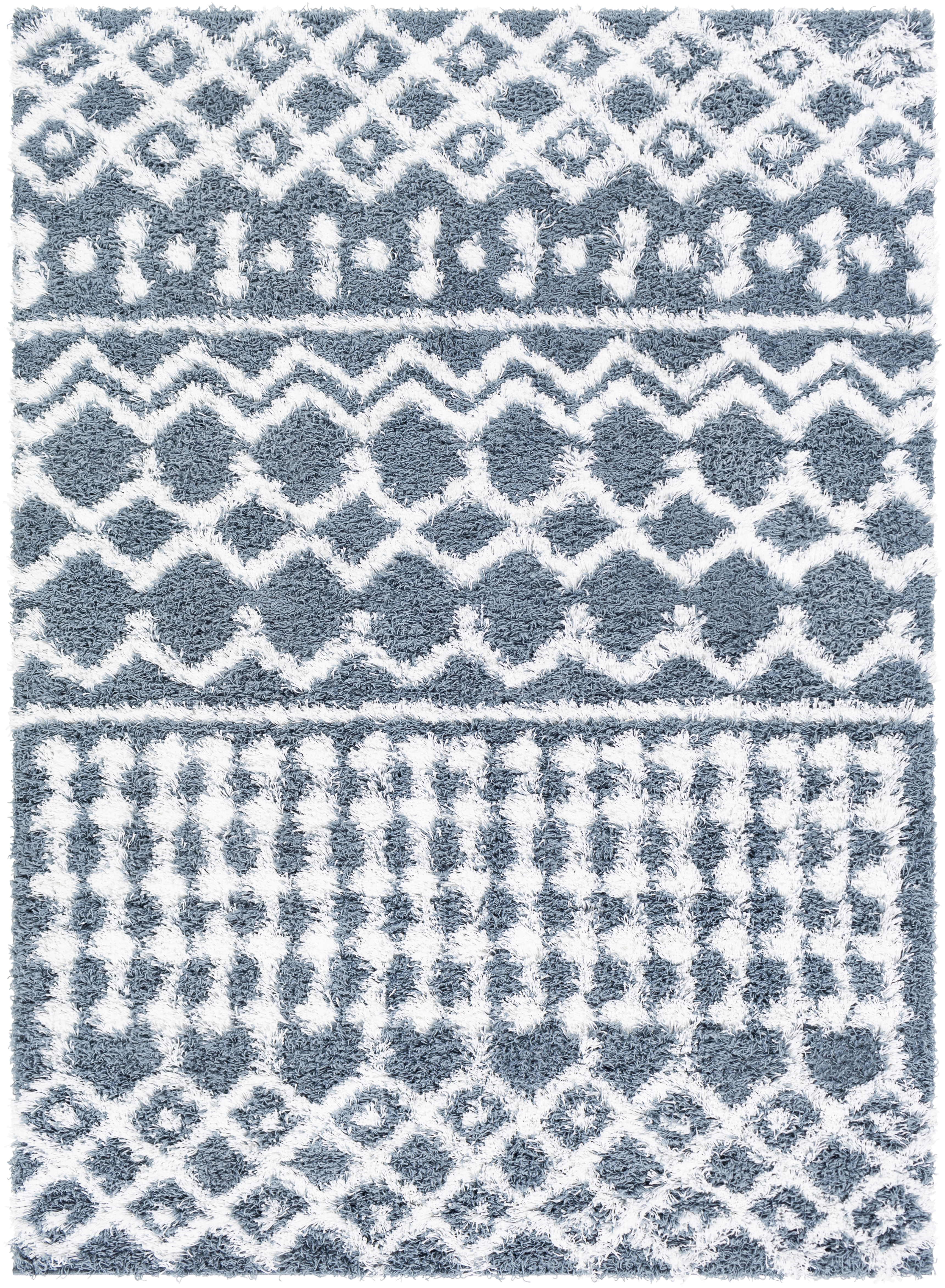 Urban Shag Blue Indoor 5'3" x 7'3" Machine Woven Rug - Image 0