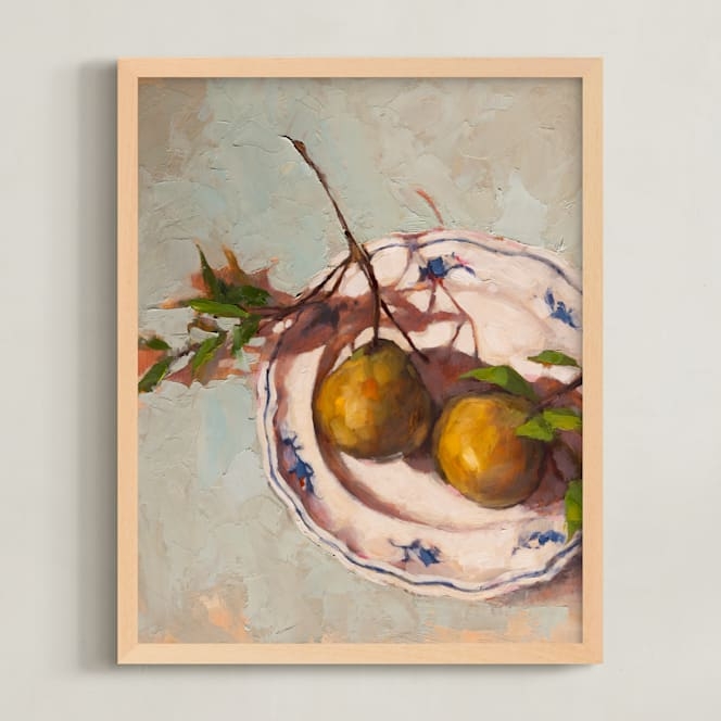 Pears On A Plate Limited Edition Fine Art Print 2 - Image 0