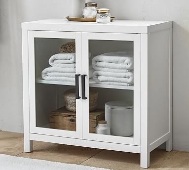 Austen Bath Cabinet Floor Storage, White - Image 0