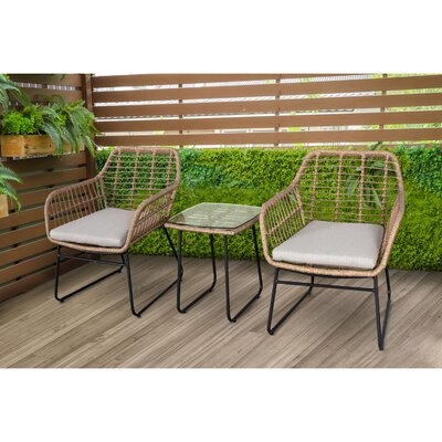 Bessemer 3 Piece Seating Group with Cushions - Image 0