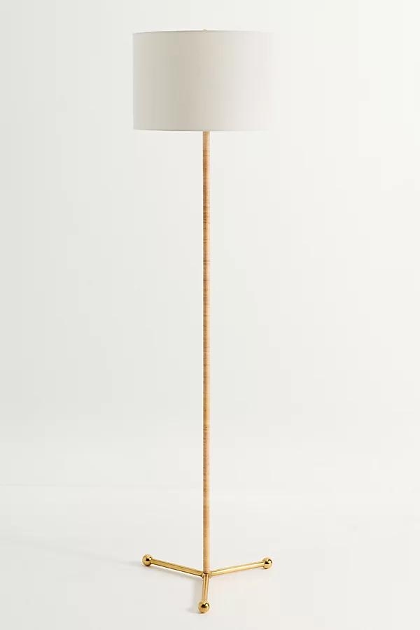 Wrapped Rattan Floor Lamp - Image 0