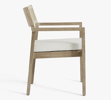 Indio Coastal FSC(R) Eucalyptus Rope Dining Chair Frame, Weathered Gray - Image 3
