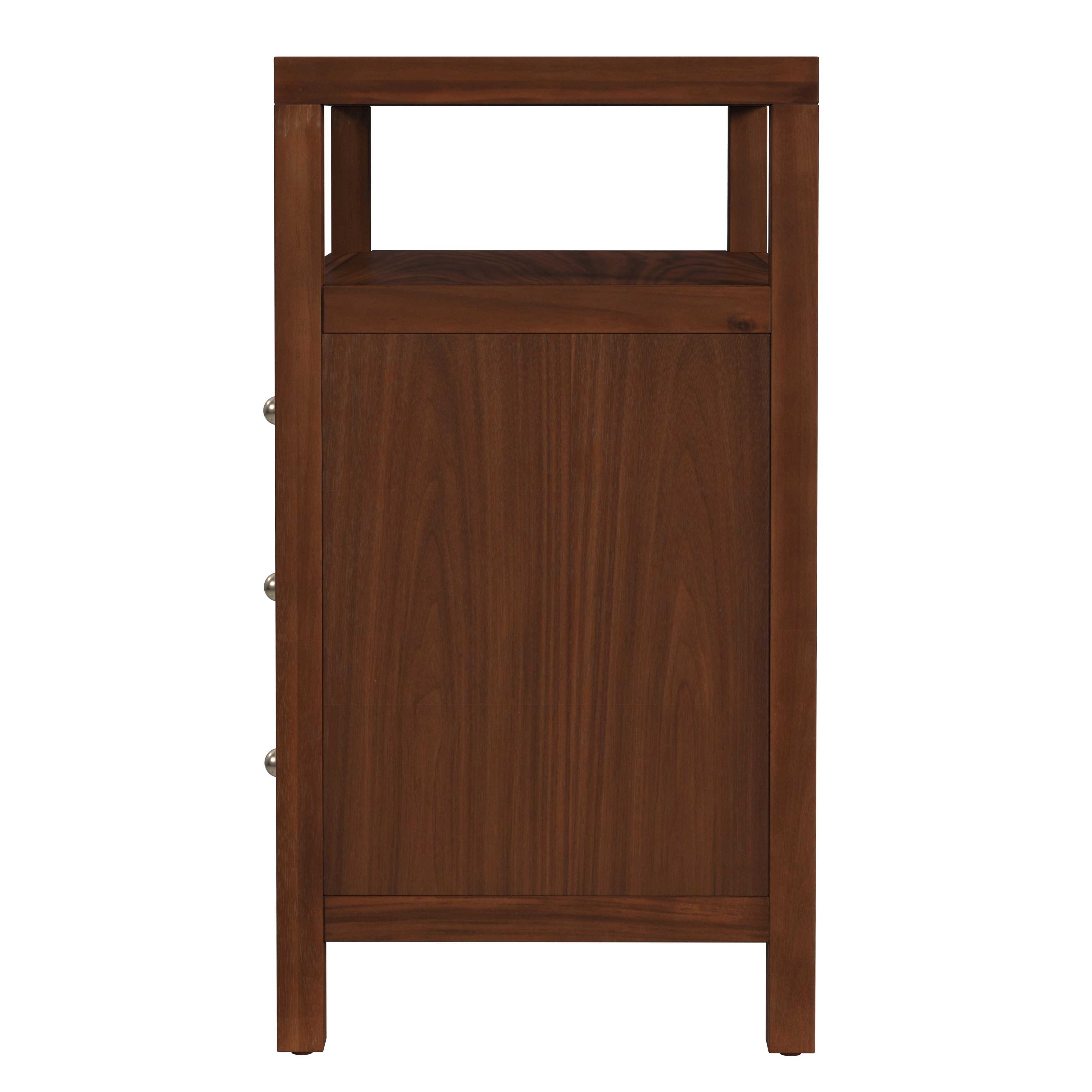 Nora Walnut Nightstand - Image 1