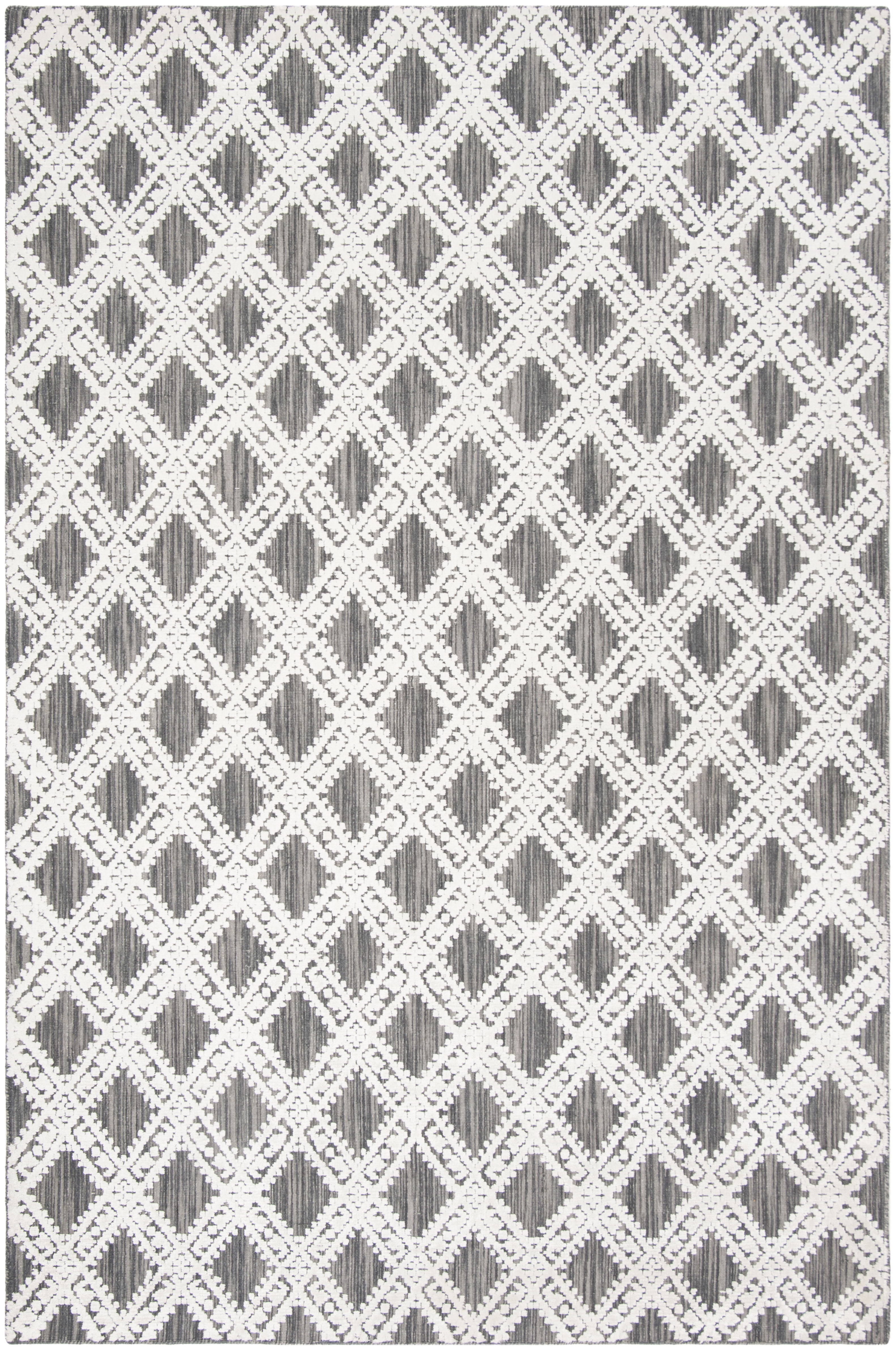 Arlo Home Hand Loomed Area Rug, MIR901B, Grey/Ivory,  6' X 9' - Image 0