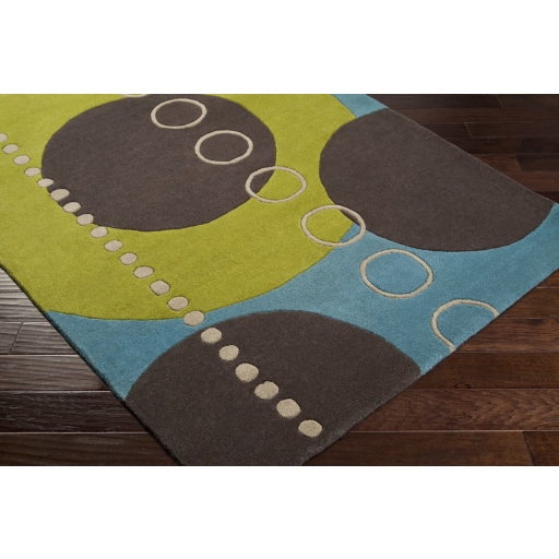 Forum Green Indoor 9'9" x 9'9" Handmade Rug - Image 2