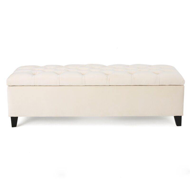Amalfi Upholstered Flip Top Storage Bench - Image 0