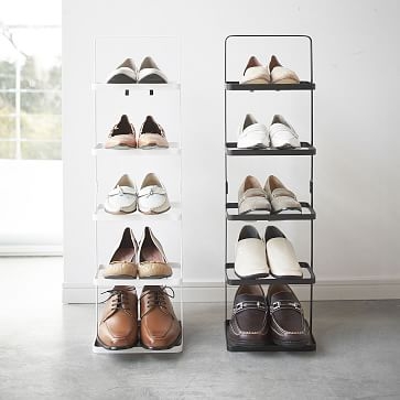 5-Tiered Shoe Rack, White - Image 3