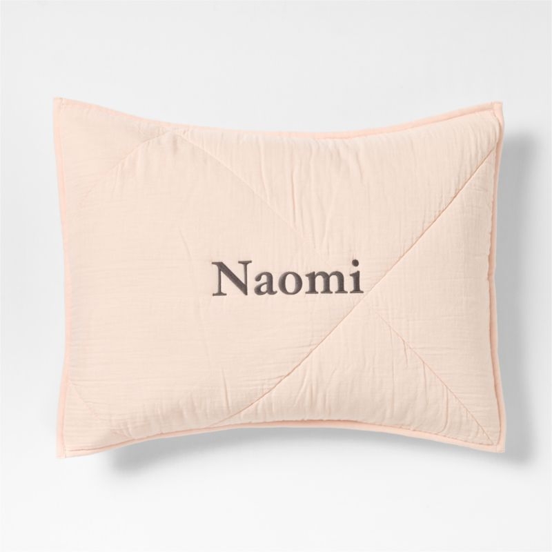 Supersoft Pale Pink Organic Cotton Gauze Kids Full/Queen Duvet Cover - Image 1