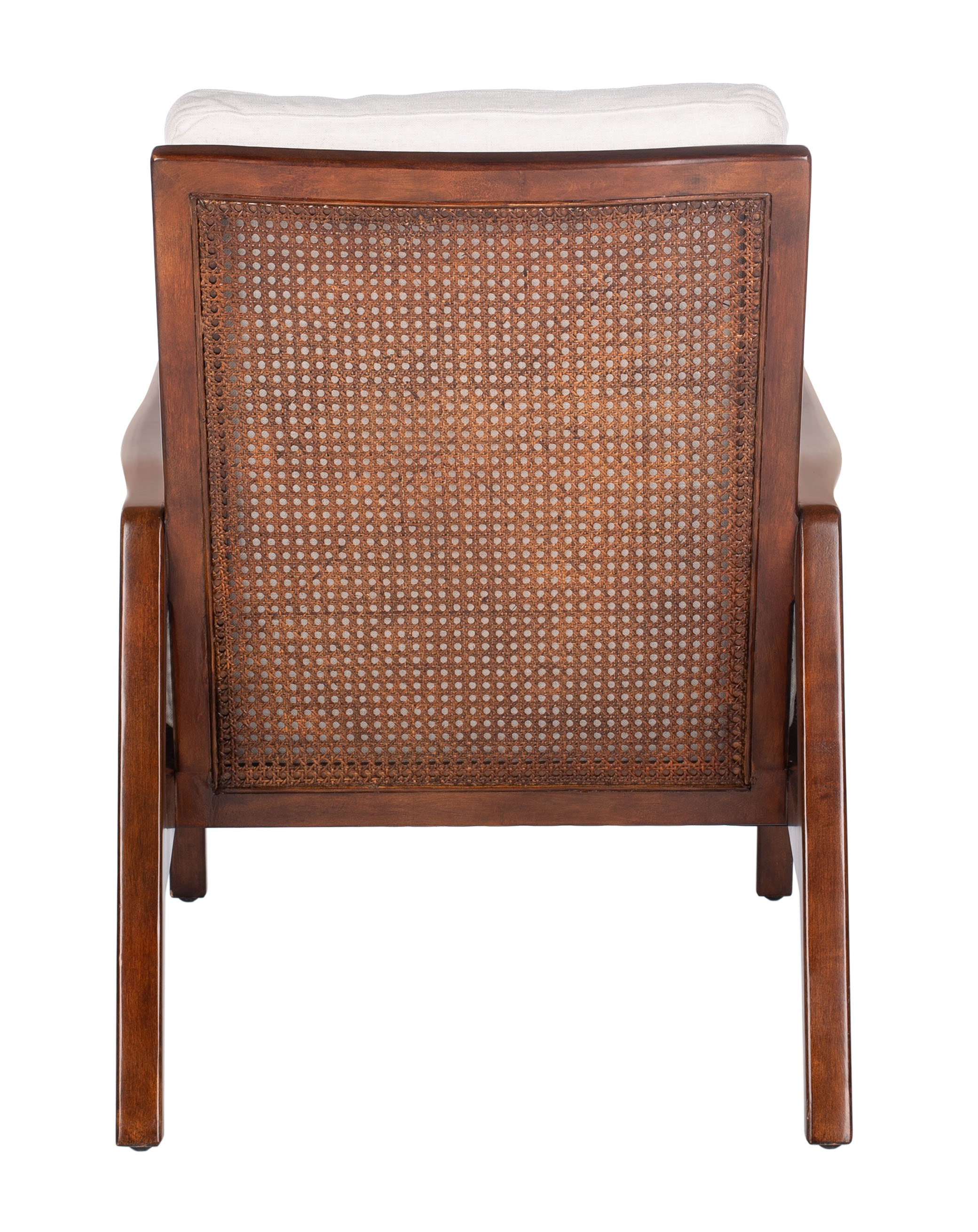 Moretti Wood Frame Accent Chair - Oatmeal - Safavieh - Image 4