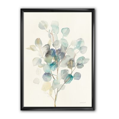 'Eucalyptus Leaves I' - Picture Frame Print on Canvas - Image 0