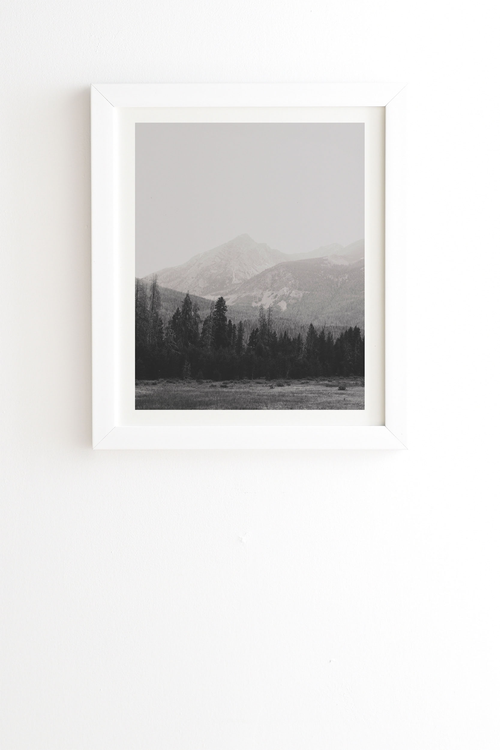 Colorado Rocky Mountains by Catherine McDonald - Framed Wall Art Basic White 30" x 30" - Image 1
