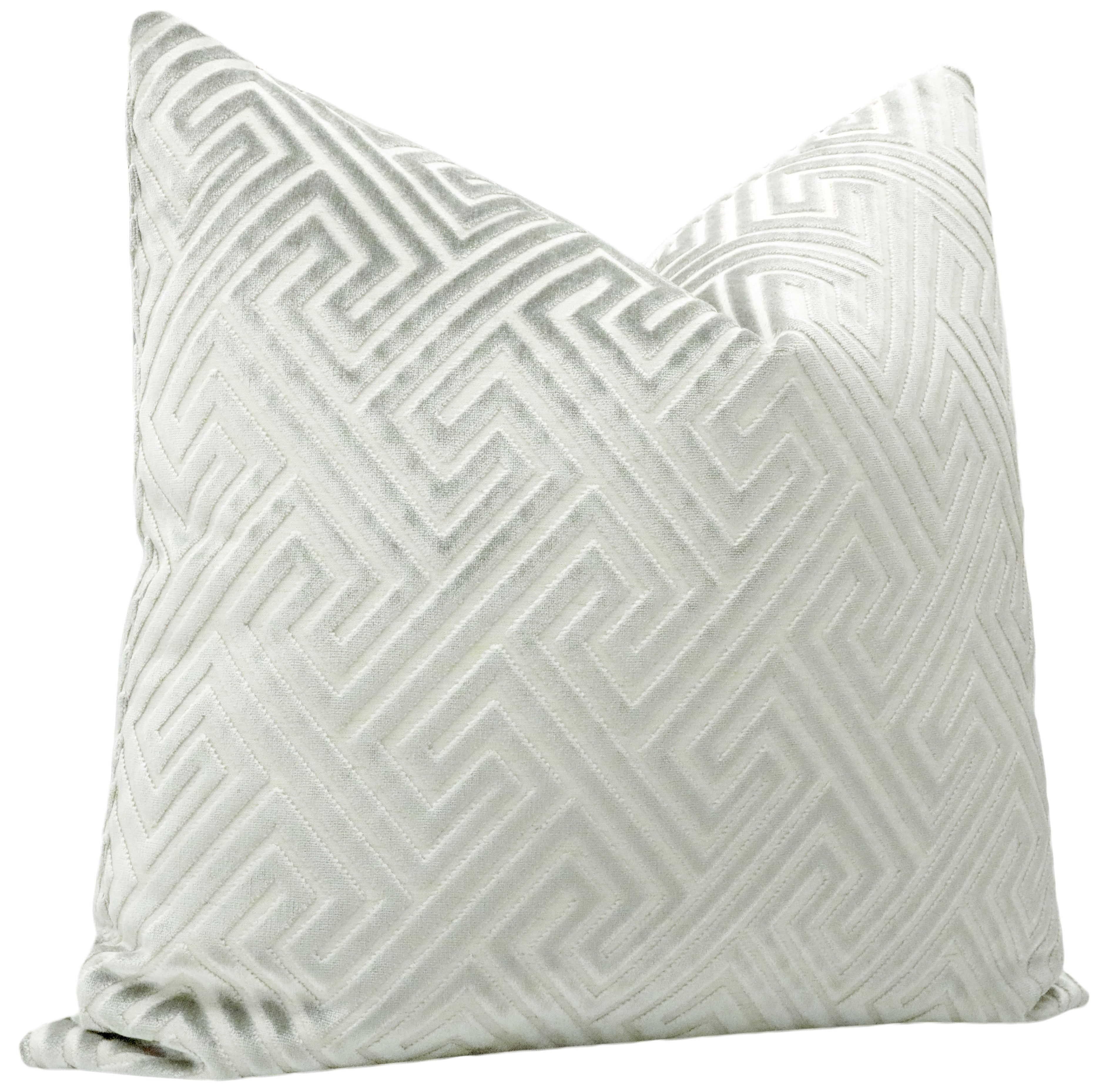 ROMAN CUT VELVET // PLATINUM - BY THE YARD - Image 1