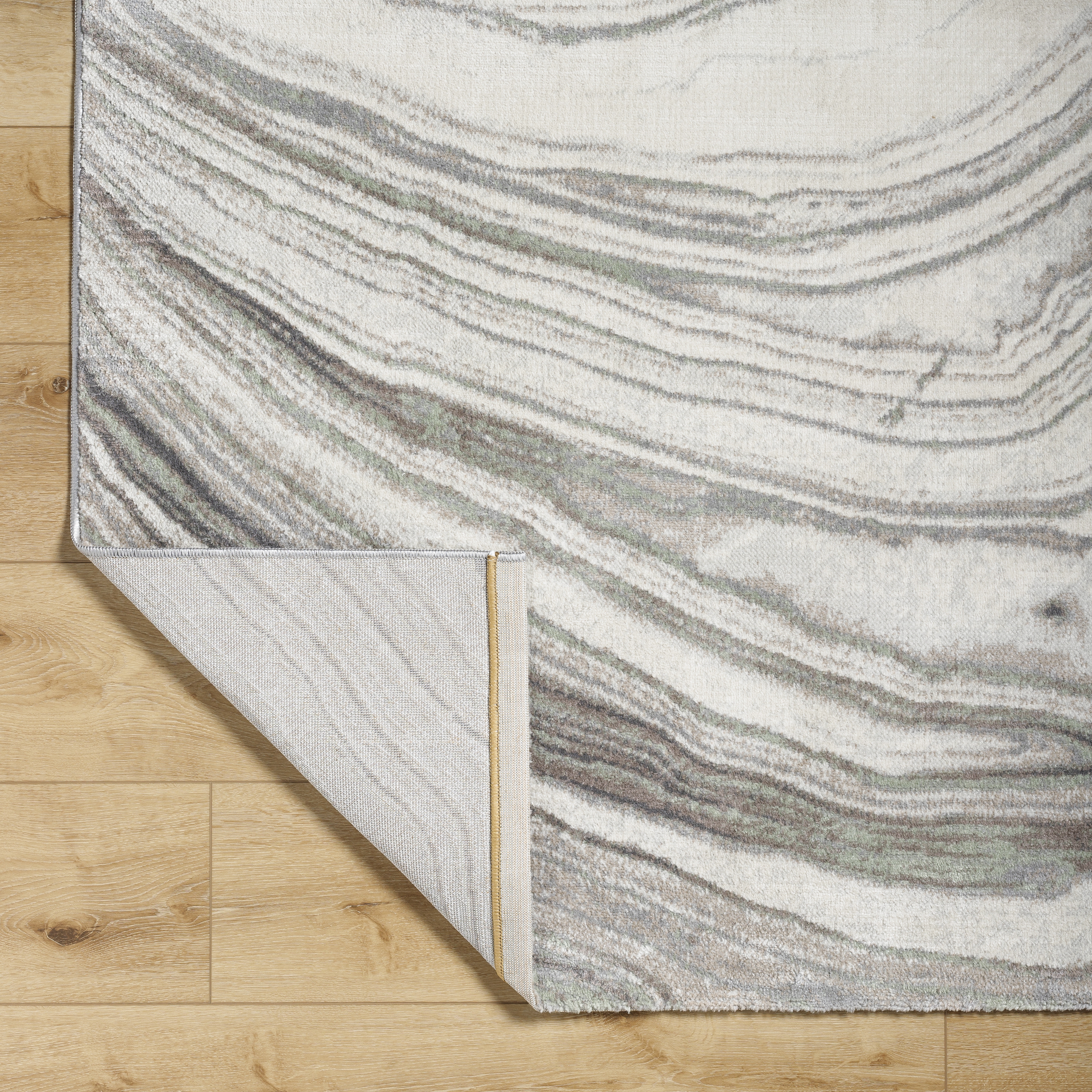 Roma Beige Indoor 8'11" x 12'4" Machine Woven Rug - Image 3