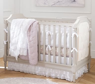 Blythe Crib & Beautyrest Supreme Mattress Set, French White, In-Home Delivery - Image 4