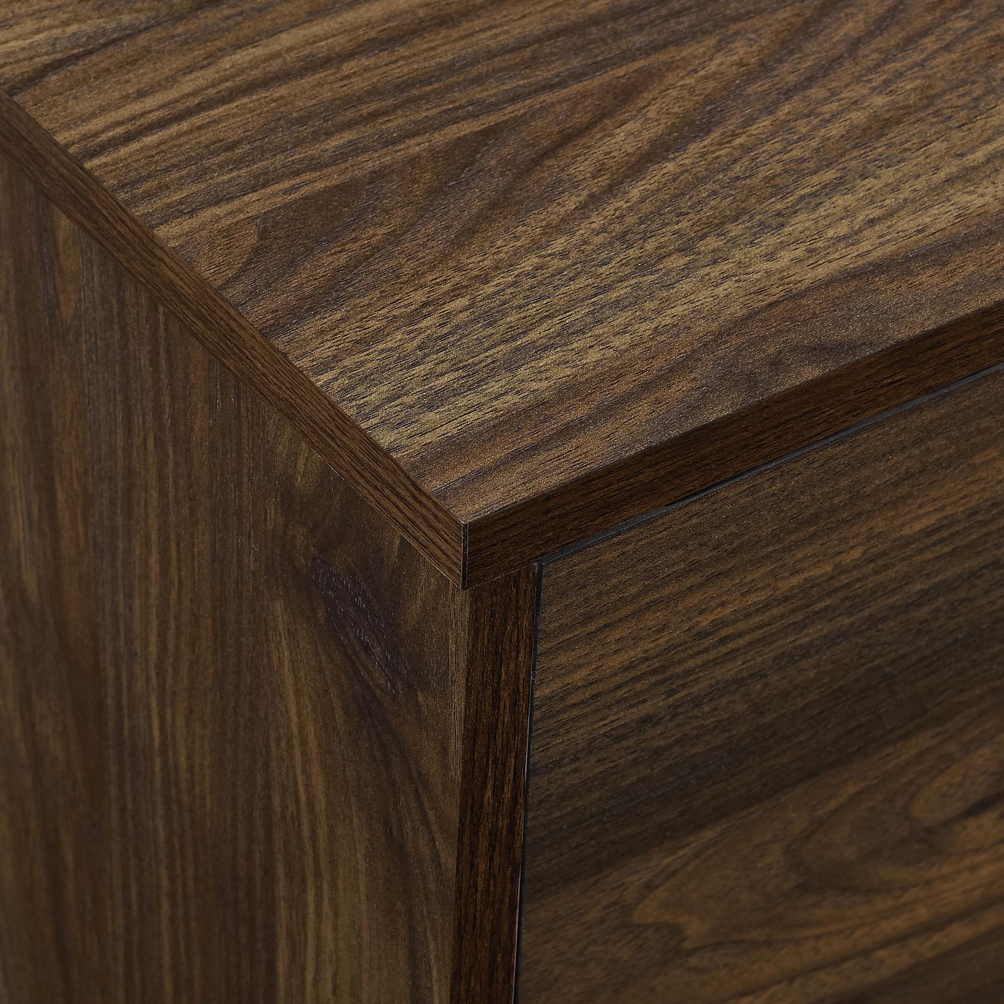 Nora 52" Mid Century Modern 1 Door Wood TV Stand - Dark Walnut - Image 3