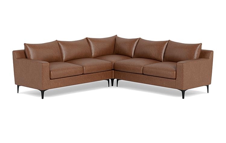 Sloan Leather 4-Seat Corner Sectional Sofa - Image 1