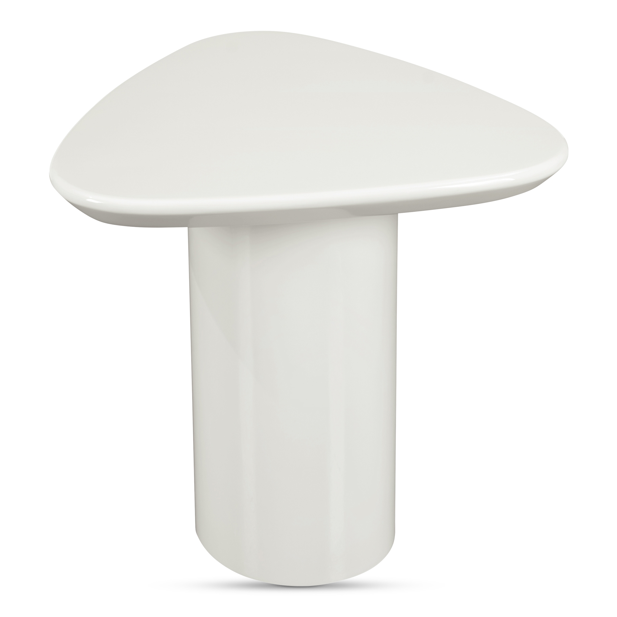 Eden Accent Table Ivory Lacquer - Image 0