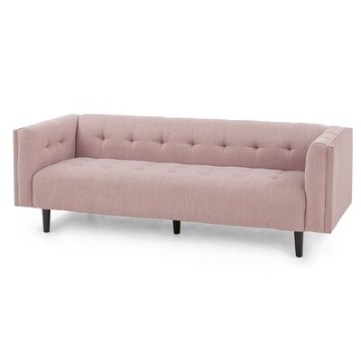 Etheridge Mid-Century Upholstered 88.75" Tuxedo Arm Sofa - Image 0