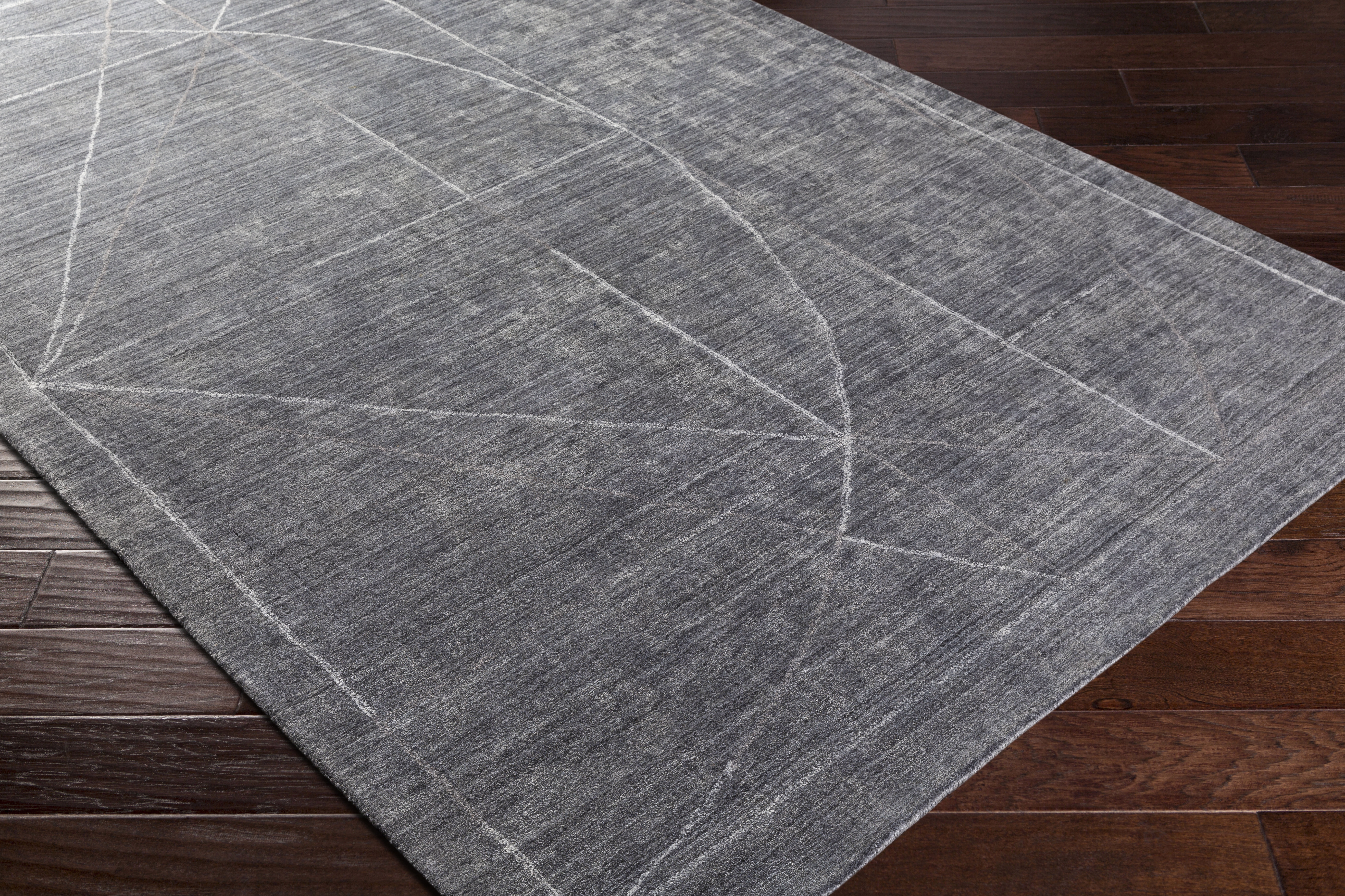 Hightower Gray Indoor 2' x 3' Handmade Rug - Image 5