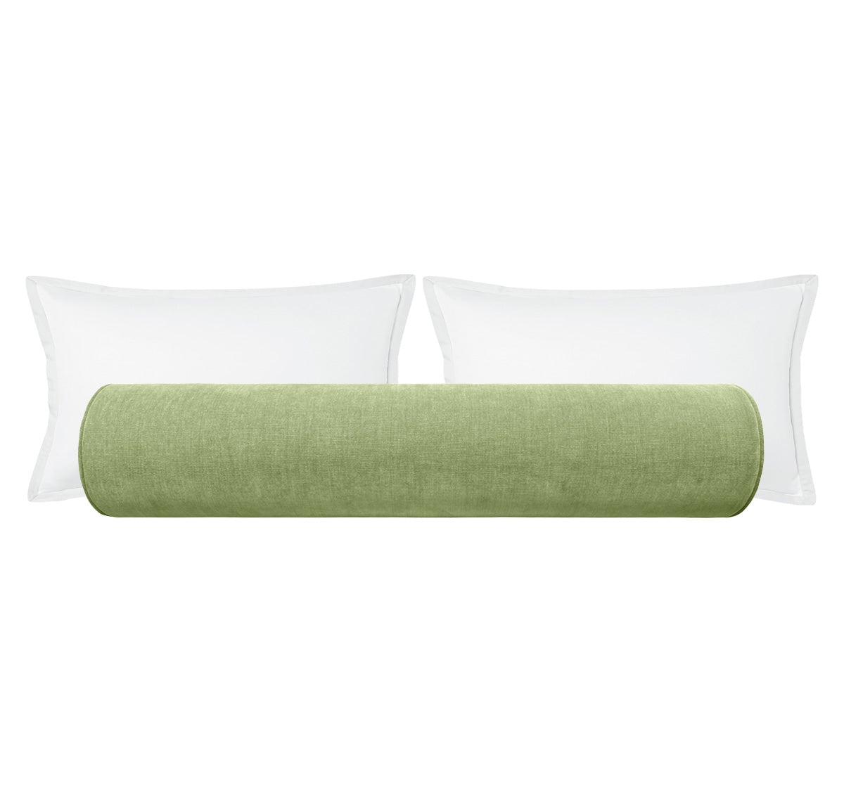 THE BOLSTER :: SIGNATURE CHENILLE // CELADON - QUEEN // 9" X 36" - Image 0