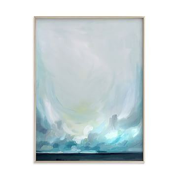 Teal Winds, Black Wood Frame, 16"x20" - Image 2