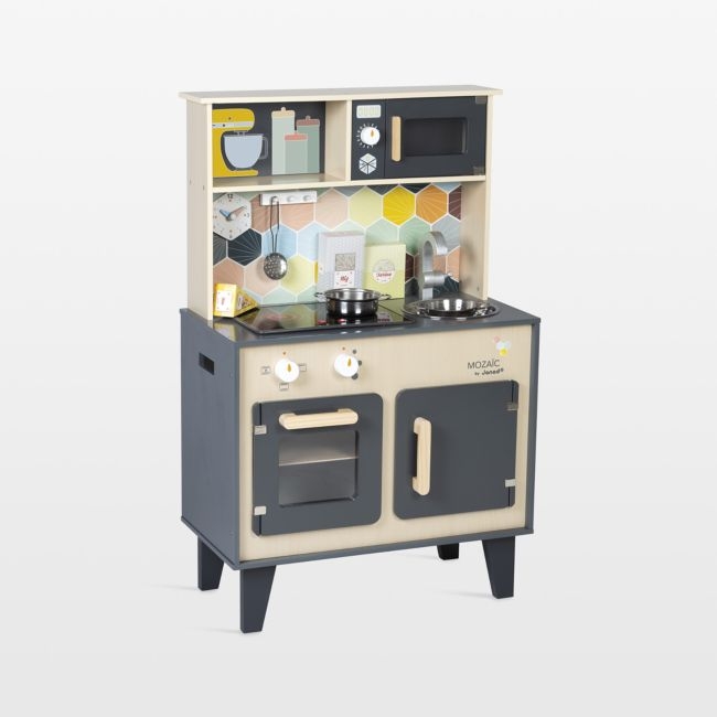 Janod Mozaic Big Cooker Kids Wooden Play Kitchen - Image 0