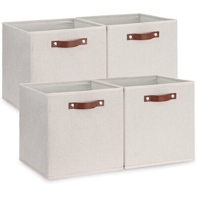 Storage Cubes Storage Boxes With Handles Cube Storage Bins For Home Office, Storage Baskets For Organizing Toy Clothes, Collapsible Closet Organizers - Image 0