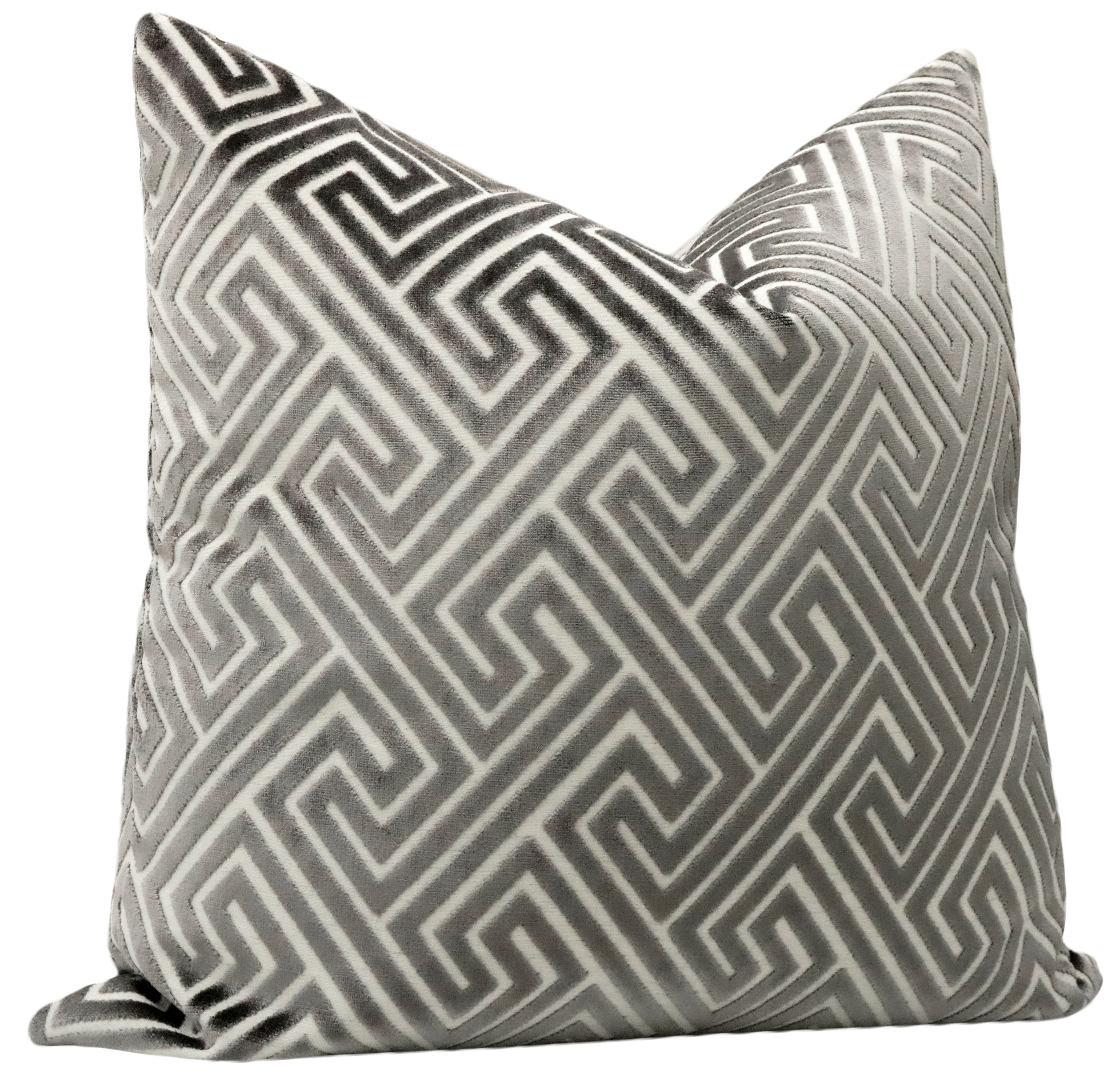 ROMAN CUT VELVET // GRAPHITE - BY THE YARD - Image 1