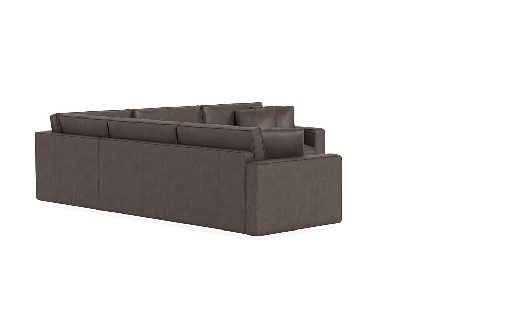 James Leather 3-Piece 4-Seat Corner Sectional - Image 1