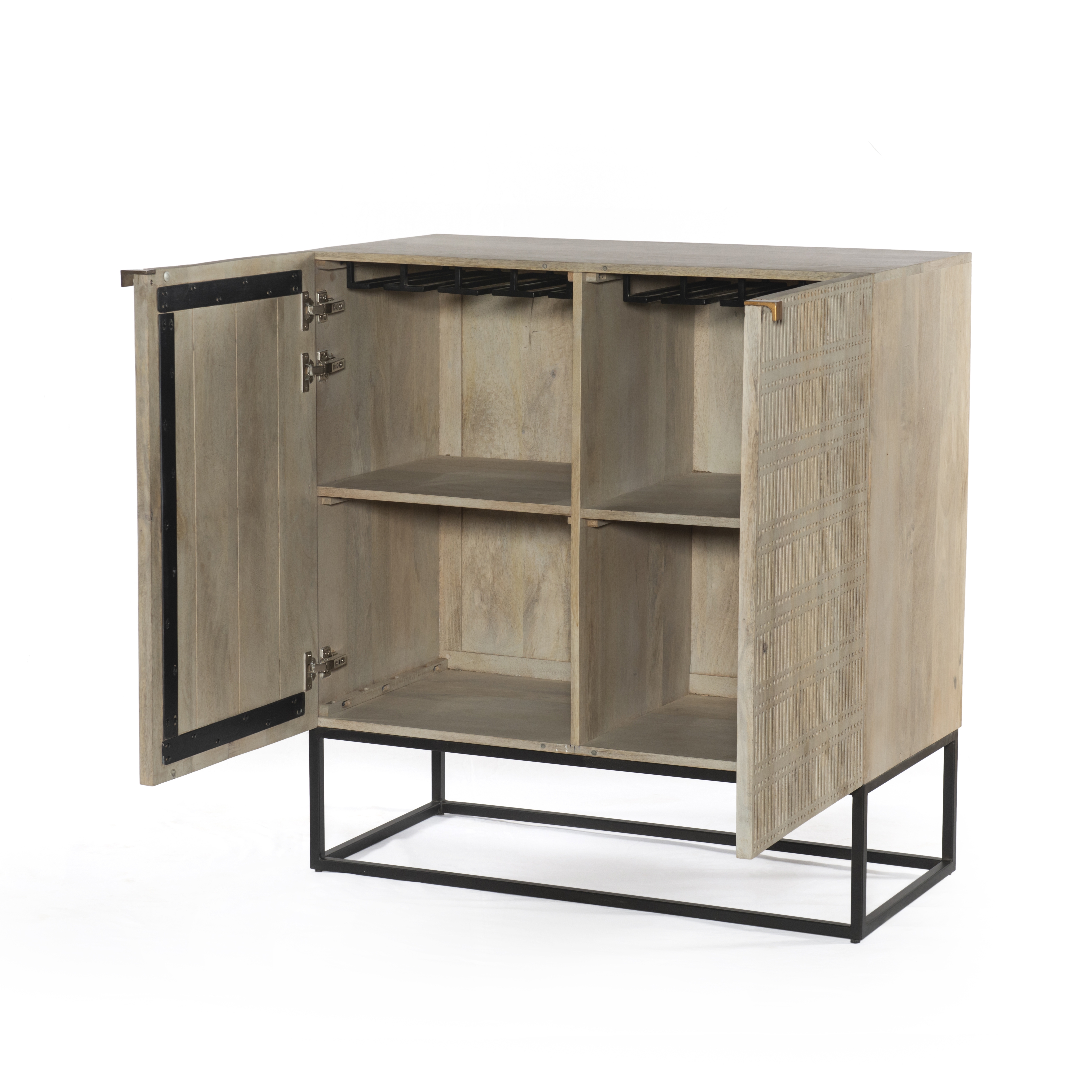 Kelby Bar Cabinet - Gunmetal - Image 2