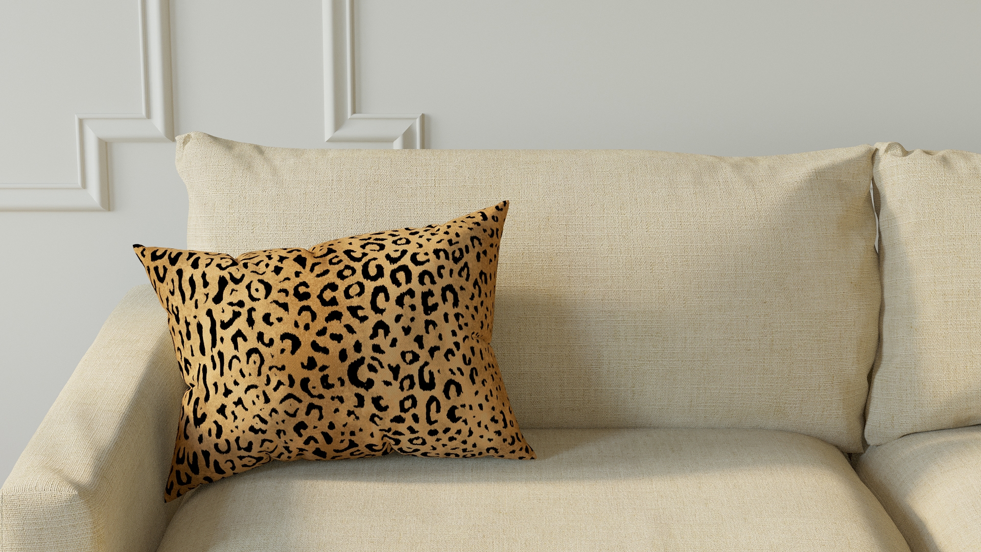 Leopard Throw Pillow - 14" x 20" - Image 2