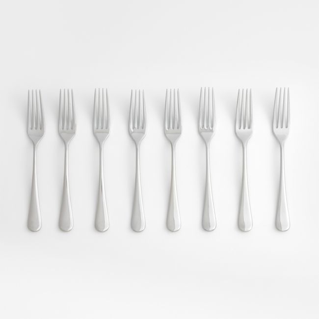 Caesna Mirror Salad Forks, Set of 8 - Image 0