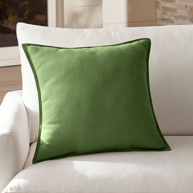 Sunbrella ® Spectrum Cilantro Green 20"x20" Outdoor Pillow - Image 0