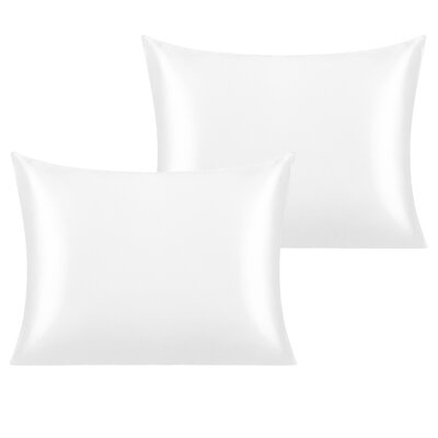 Mercer41 2 Pack Soft Silky Satin Pillowcases For Hair And Skin With Envelope Closure - Image 0